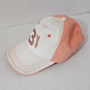 Vintage Jeff Barton Nascar 31 Adjustable  Orange/White Baseball cap